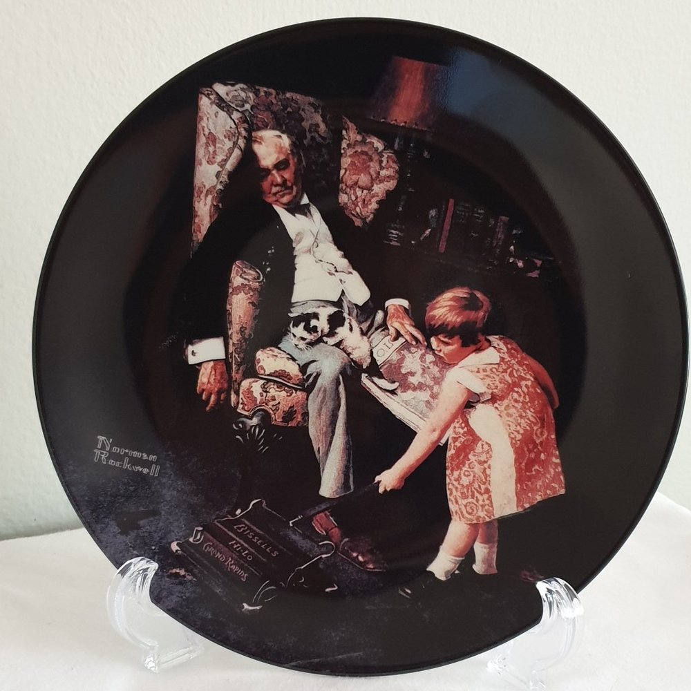 Decorative collectable plate by Norman Rockwell "The Dreamer"